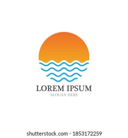 Sun  Logo and icon  Template design