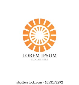 Sun  Logo and icon  Template design