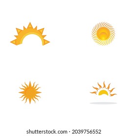 Sun Logo icon Template design