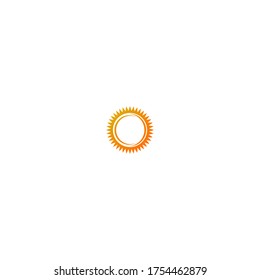 Sun logo icon template illustration