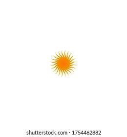 Sun logo icon template illustration