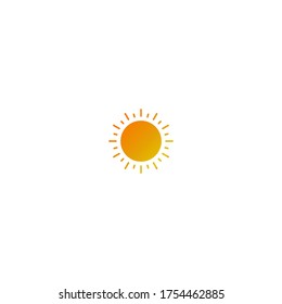 Sun logo icon template illustration