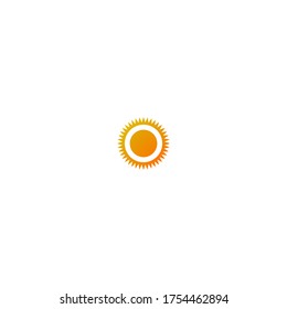 Sun logo icon template illustration
