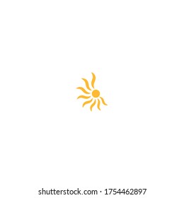 Sun logo icon template illustration
