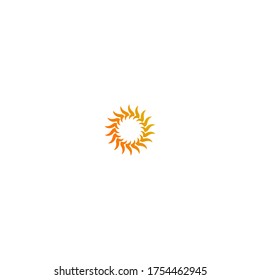 Sun logo icon template illustration