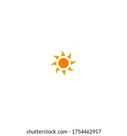 Sun logo icon template illustration