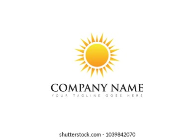 sun logo and sun icon Vector design Template. Vector Illustrator Eps.10