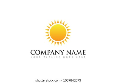 sun logo and sun icon Vector design Template. Vector Illustrator Eps.10