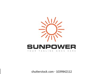 sun logo and sun icon Vector design Template. Vector Illustrator Eps.10