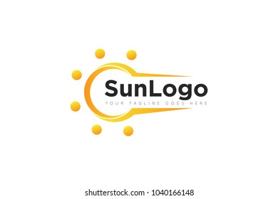 sun logo and sun icon Vector design Template. Vector Illustrator Eps.10