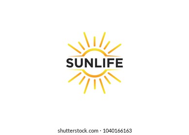 sun logo and sun icon Vector design Template. Vector Illustrator Eps.10
