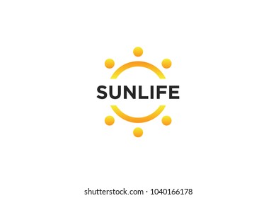 sun logo and sun icon Vector design Template. Vector Illustrator Eps.10