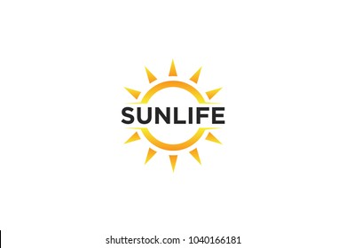 sun logo and sun icon Vector design Template. Vector Illustrator Eps.10