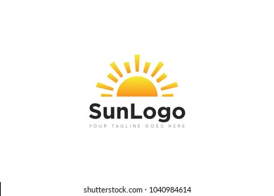 sun logo and sun icon Vector design Template. Vector Illustrator Eps.10