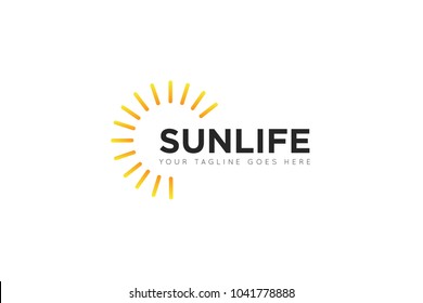 sun logo and icon Vector design Template. Vector Illustrator Eps.10