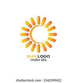 sun logo and sun icon Vector design Template. Vector
