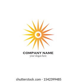 sun logo and sun icon Vector design Template. Vector
