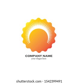sun logo and sun icon Vector design Template. Vector
