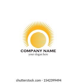 sun logo and sun icon Vector design Template. Vector
