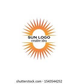 sun logo and sun icon Vector design Template
