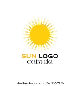 sun logo and sun icon Vector design Template
