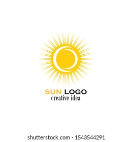 sun logo and sun icon Vector design Template
