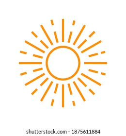 sun logo icon vector design illustration