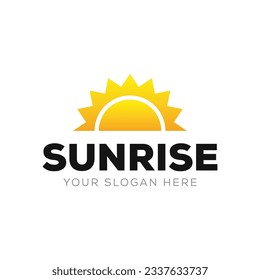 Sun logo and sun icon vector design template