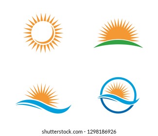 sun Logo Icon Vector illustration design