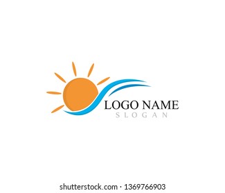 sun Logo Icon Vector illustration design