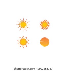 sun Logo Icon Vector illustration design