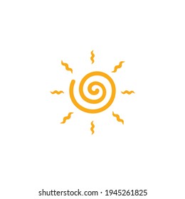 sun Logo Icon Vector illustration design