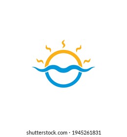 sun Logo Icon Vector illustration design