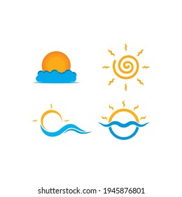 sun Logo Icon Vector illustration design