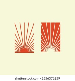 Sun Logo Icon Vector. Sunshine Logo Design
