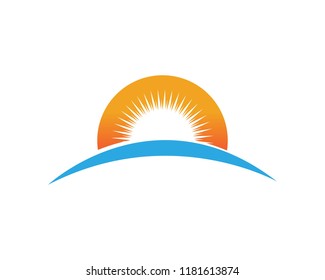 sun Logo Icon Vector Template