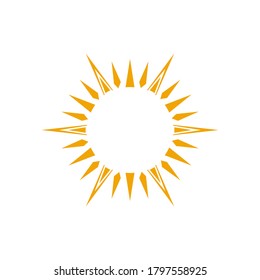 Sun logo and icon vector,Sun logo design template