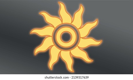 sun logo showing Indian super human design