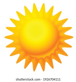 Sun logo, symbol, and icon vector illustration. Sun clip-art