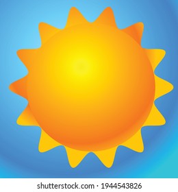 Sun logo, symbol, and icon vector illustration. Sun clip-art