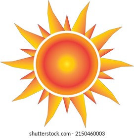 Sun-Logo, Symbol und Vektorgrafik-Symbol.
