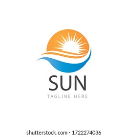 Diseño de plantillas de logotipos y símbolos Sun