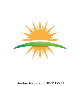 Sun-Logo und Symbol, Vektorsymbol