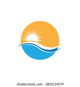 Logo de Sun e icono del vector de símbolos
