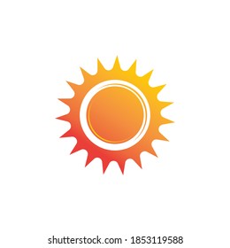 Logo de Sun e icono del vector de símbolos