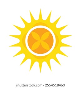 Sun Logo Template Icon Illustration Design 