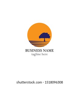 Sun logo template vector icon illustration