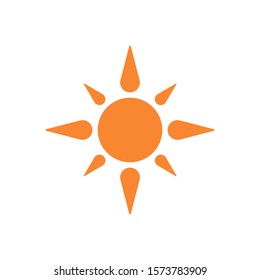 Sun logo template vector sunrise icon design