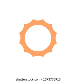 Sun logo template vector sunrise icon design