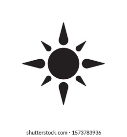 Sun logo template vector sunrise icon design